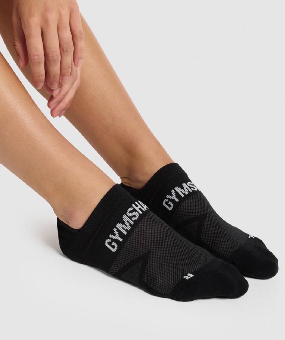 Calcetines Gymshark No Show Performance Accessories Negras | CO 4154GSO